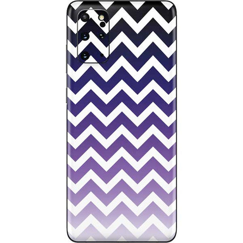 Chevron Purple Ombre Galaxy S20 Plus Skin