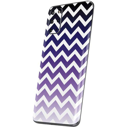 Chevron Purple Ombre Galaxy S20 Plus Skin