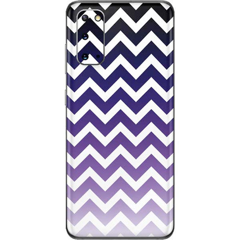 Chevron Purple Ombre Galaxy S20 Skin