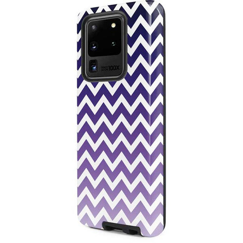 Chevron Purple Ombre Galaxy S20 Ultra 5G Pro Case