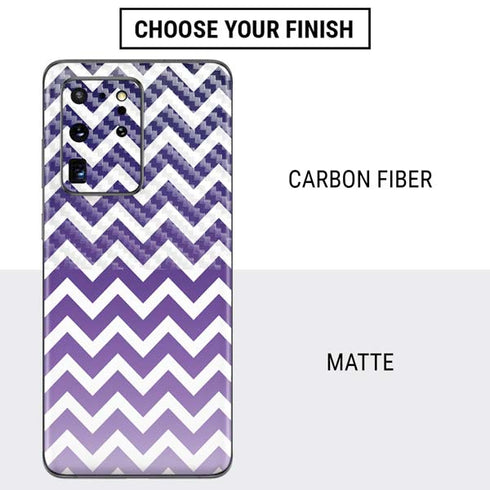 Chevron Purple Ombre Galaxy S20 Ultra 5G Skin