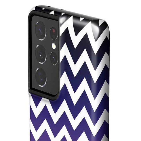 Chevron Purple Ombre Galaxy S21 Ultra 5G Pro Case