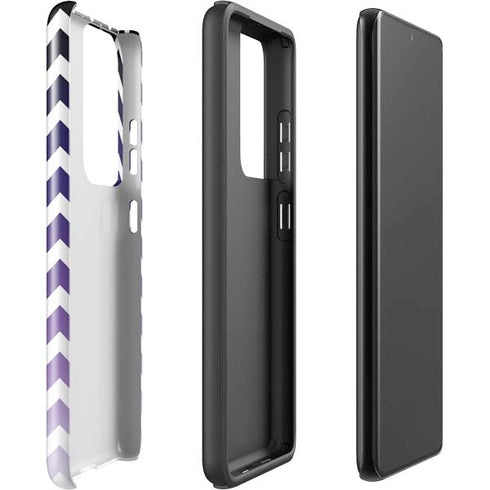 Chevron Purple Ombre Galaxy S21 Ultra 5G Pro Case
