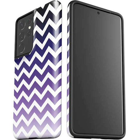 Chevron Purple Ombre Galaxy S21 Ultra 5G Pro Case