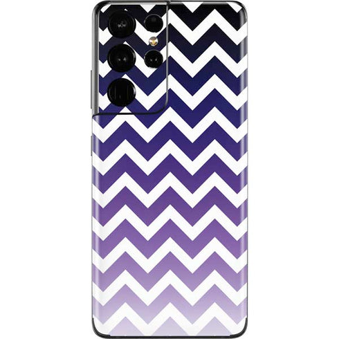Chevron Purple Ombre Galaxy S21 Ultra 5G Skin