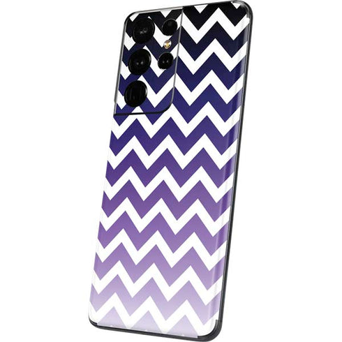 Chevron Purple Ombre Galaxy S21 Ultra 5G Skin