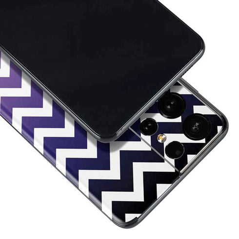 Chevron Purple Ombre Galaxy S21 Ultra 5G Skin