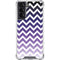 Chevron Purple Ombre Galaxy S22 Clear Case