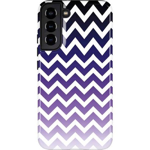 Chevron Purple Ombre Galaxy S22 Plus Pro Case