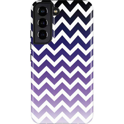 Chevron Purple Ombre Galaxy S22 Pro Case