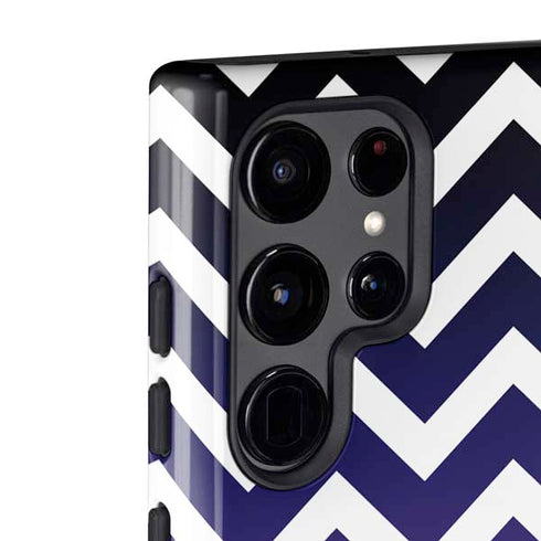Chevron Purple Ombre Galaxy S22 Ultra Pro Case