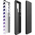 Chevron Purple Ombre Galaxy S22 Ultra Pro Case