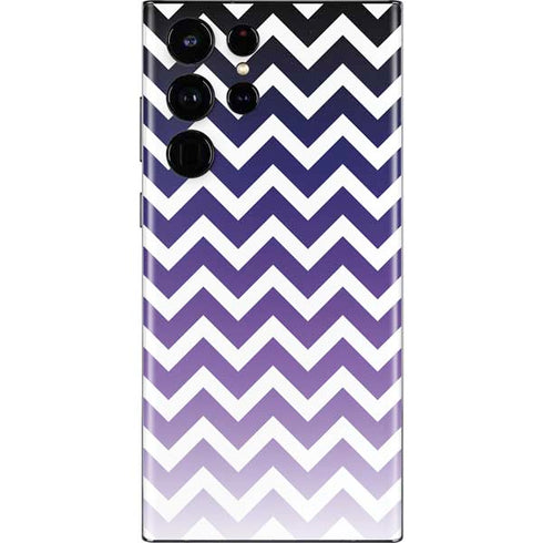 Chevron Purple Ombre Galaxy S22 Ultra Skin