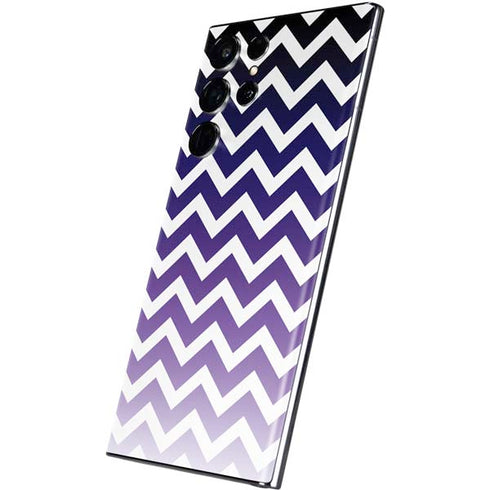 Chevron Purple Ombre Galaxy S22 Ultra Skin