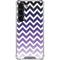 Chevron Purple Ombre Galaxy S23 Clear Case