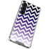 Chevron Purple Ombre Galaxy S23 Clear Case