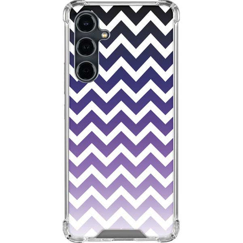 Chevron Purple Ombre Galaxy S23 FE Clear Case