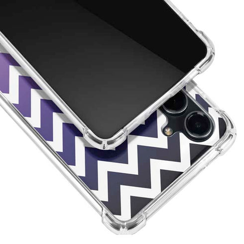 Chevron Purple Ombre Galaxy S23 FE Clear Case