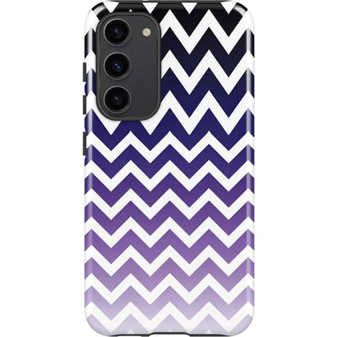 Chevron Purple Ombre Galaxy S23 Plus Pro Case