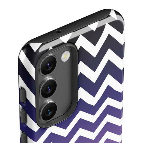 Chevron Purple Ombre Galaxy S23 Plus Pro Case