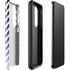 Chevron Purple Ombre Galaxy S23 Plus Pro Case