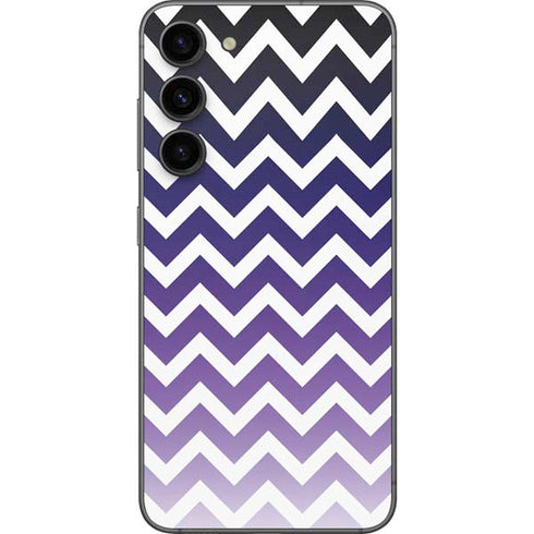Chevron Purple Ombre Galaxy S23 Plus Skin