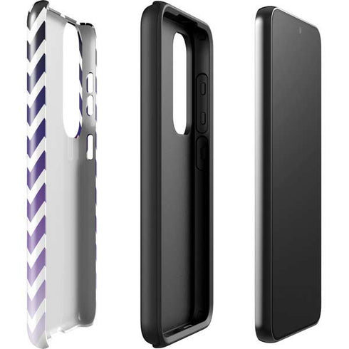 Chevron Purple Ombre Galaxy S23 Pro Case