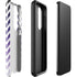 Chevron Purple Ombre Galaxy S23 Pro Case