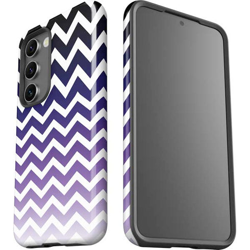 Chevron Purple Ombre Galaxy S23 Pro Case