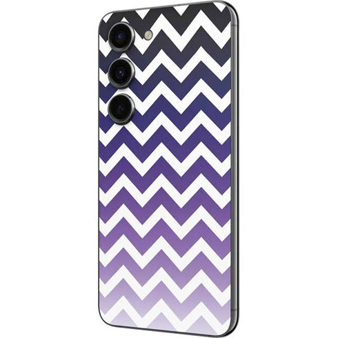 Chevron Purple Ombre Galaxy S23 Skin