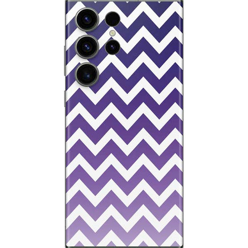 Chevron Purple Ombre Galaxy S23 Ultra Skin