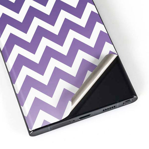 Chevron Purple Ombre Galaxy S23 Ultra Skin
