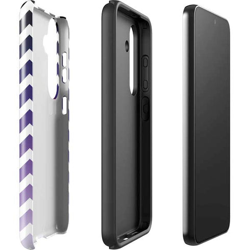 Chevron Purple Ombre Galaxy S24 Impact Case