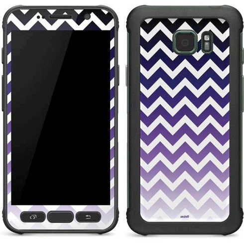 Chevron Purple Ombre Galaxy S7 Active Skin