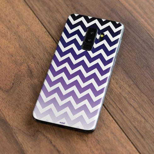 Chevron Purple Ombre Galaxy S9 Plus Skin