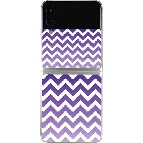 Chevron Purple Ombre Galaxy Z Flip3 5G Skin
