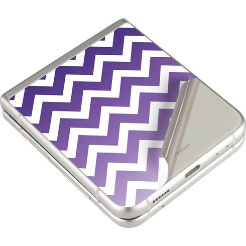 Chevron Purple Ombre Galaxy Z Flip3 5G Skin