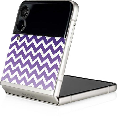 Chevron Purple Ombre Galaxy Z Flip3 5G Skin