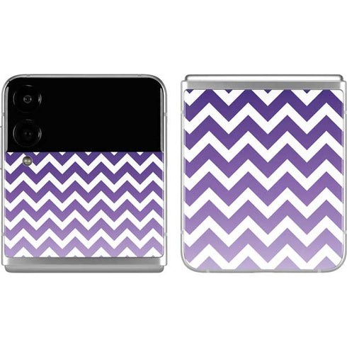Chevron Purple Ombre Galaxy Z Flip4 5G Skin