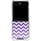 Chevron Purple Ombre Galaxy Z Flip5 5G Clear Case