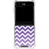 Chevron Purple Ombre Galaxy Z Flip5 5G Clear Case
