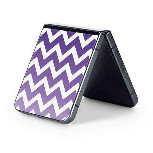 Chevron Purple Ombre Galaxy Z Flip5 5G Skin
