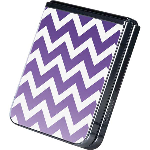 Chevron Purple Ombre Galaxy Z Flip5 5G Skin