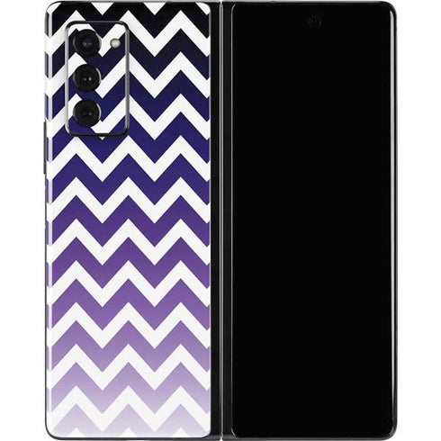 Chevron Purple Ombre Galaxy Z Fold2 5G Skin