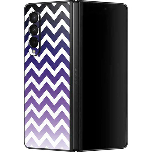 Chevron Purple Ombre Galaxy Z Fold3 5G Skin