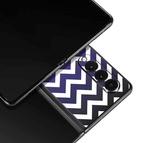 Chevron Purple Ombre Galaxy Z Fold3 5G Skin