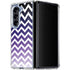 Chevron Purple Ombre Galaxy Z Fold5 5G Clear Case