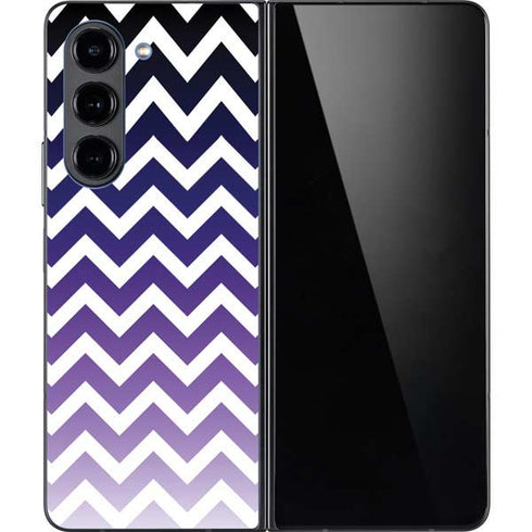 Chevron Purple Ombre Galaxy Z Fold5 5G Skin