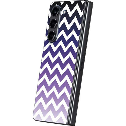 Chevron Purple Ombre Galaxy Z Fold5 5G Skin