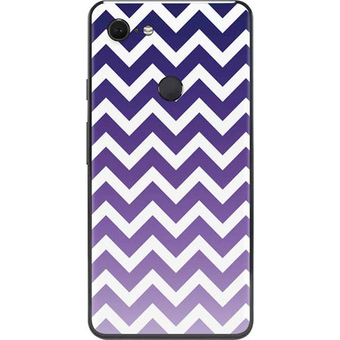 Chevron Purple Ombre Google Pixel 3 XL Skin